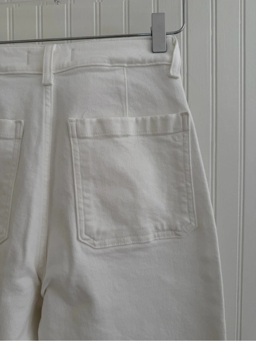 Madewell The Curvy Emmy Wide-Leg Jean in Super-stretch Denim White NWT